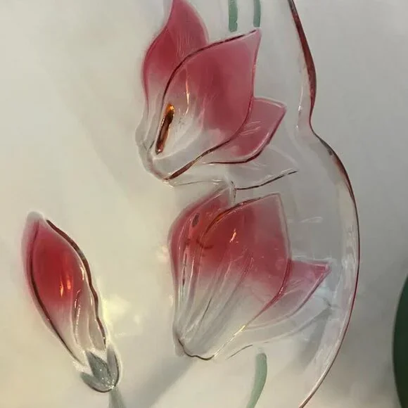 Crystal Clear Studios 1989 Cassandra Oblong Platter Vintage Hand Painted EUC - Picture 2 of 8